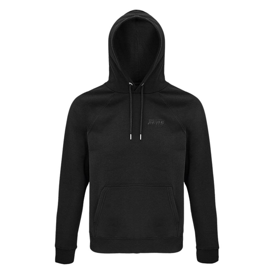 Sweat Capuche NOIR petit Logo Noir