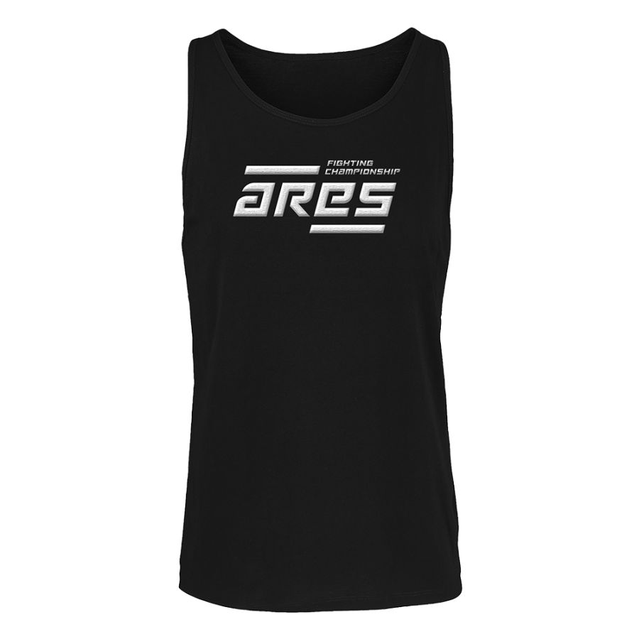 Debardeur NOIR Logo ARES BLANC Puff