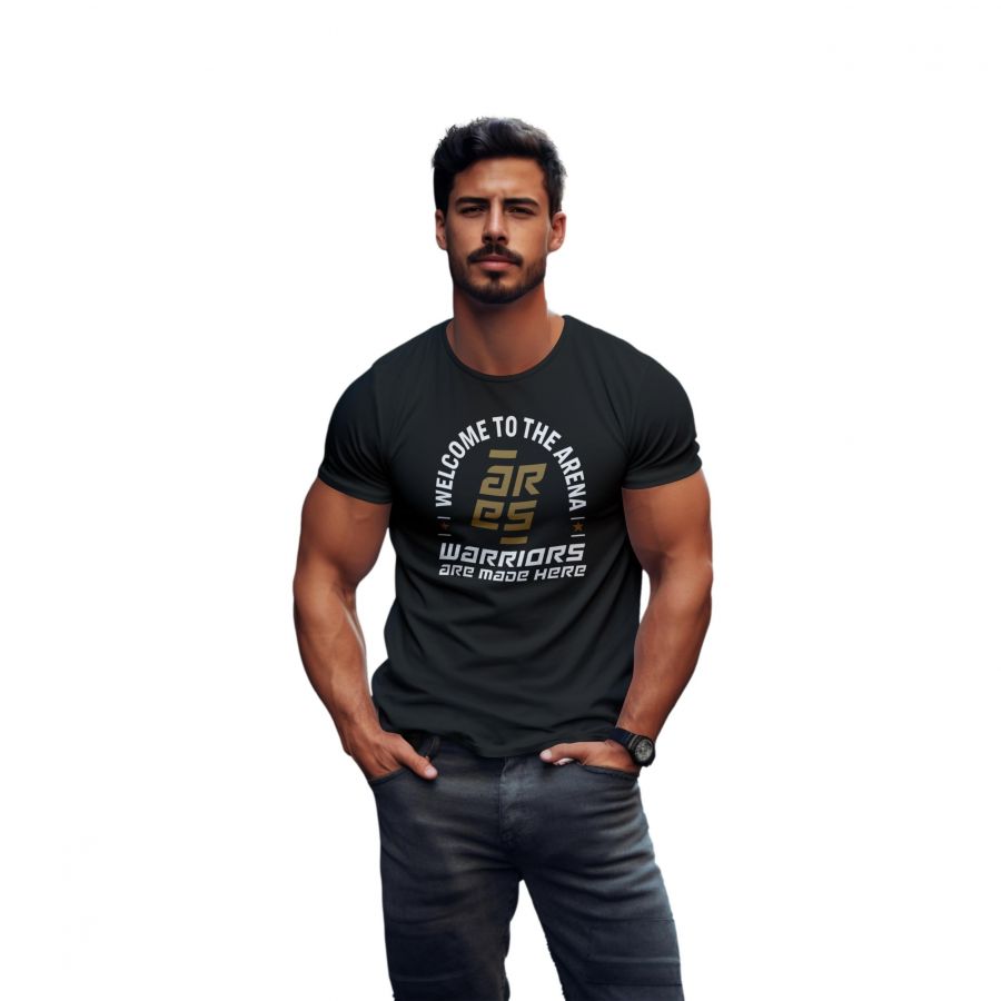 T-shirt Homme Noir – Welcome to the Arena - Arche