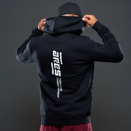 Sweat à Capuche Noir ARES Logo Dos