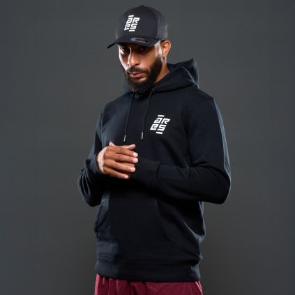 Sweat à Capuche Noir ARES Logo Dos